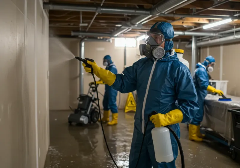 Basement Sanitization and Antimicrobial Treatment process in Gardendale, AL