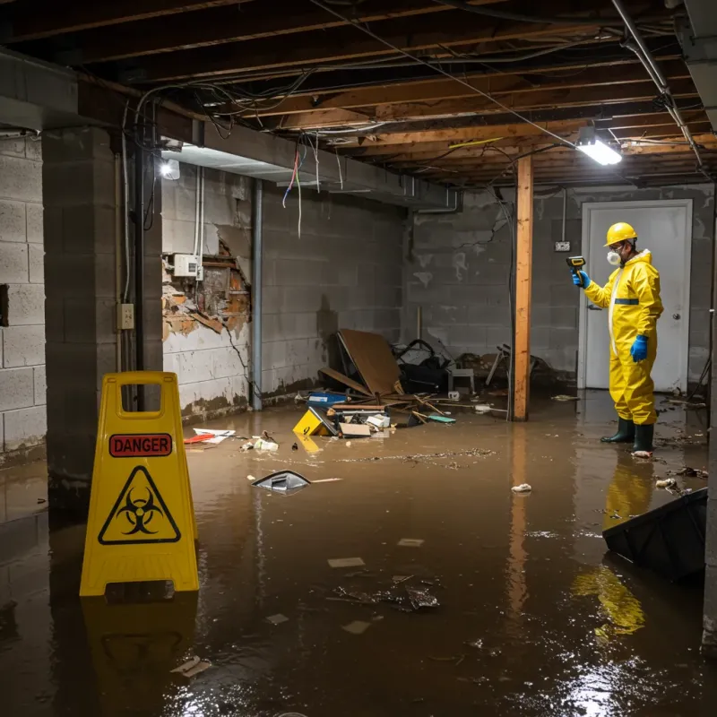 Flooded Basement Electrical Hazard in Gardendale, AL Property